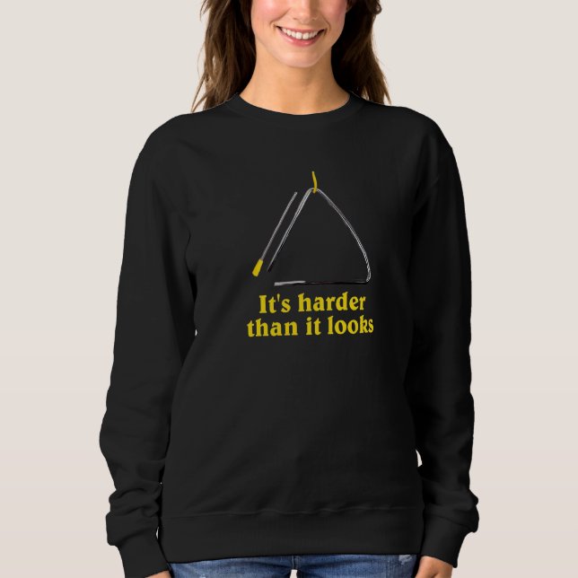 Camiseta É Mais Difícil Do Que Parece Triângulo Mão Instrum (Frente)