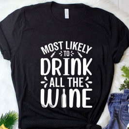 Camiseta É Mais Engraçado Beber Todo O Natal De Vinho