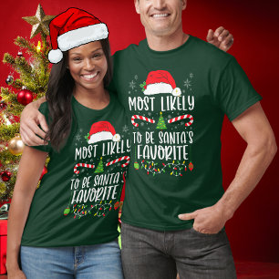 Camiseta É Mais Engraçado Ser Papai noel De Natal Favorito