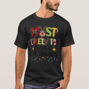 Camiseta É Mais Provável Que A Família De Natal Em Curso M
