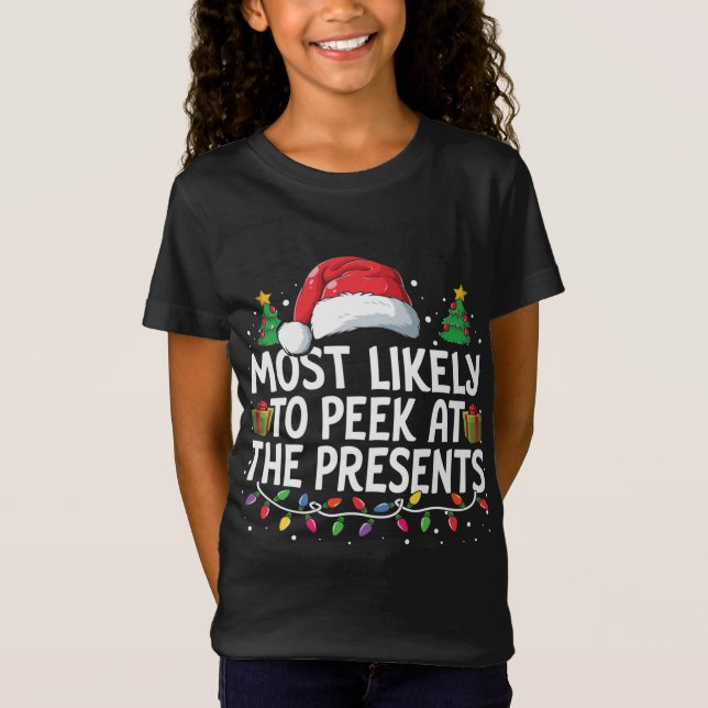 Camiseta É Mais Provável Que Se Escute Na Luz De Natal De H (Frente)