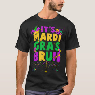 Camiseta É Mardi Gras Bruh Adolescentes Garotos Engraçados 