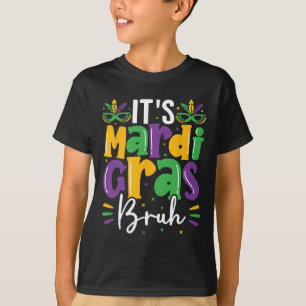 Camiseta É Mardi Gras Bruh Mardi Gras Adolescentes Garotos