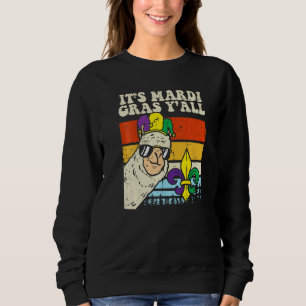 Camiseta É Mardi Gras Pessoal Palhaço Llama Alpaca Homens