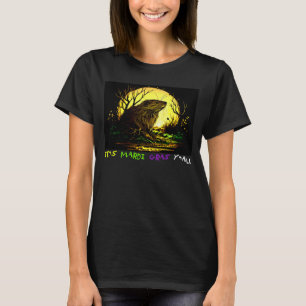 Camiseta É Mardi Gras Y'all New Orleans Nutria Rat 2