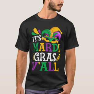 Camiseta É Mardi Gras Yall New Orleans Parade Mulheres Home