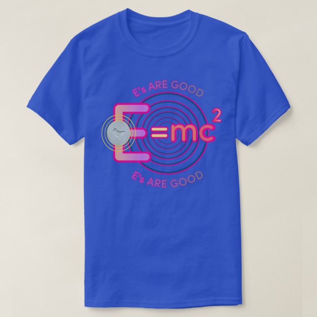 Camiseta E mc2 (Frente do Design)
