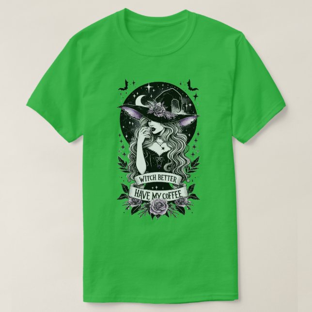 Camiseta É Melhor A Bruxa Ter O Meu Café (Frente do Design)