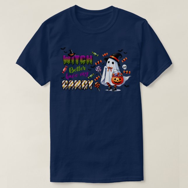Camiseta É Melhor A Bruxa Ter O Meu Docinho 2 (Frente do Design)
