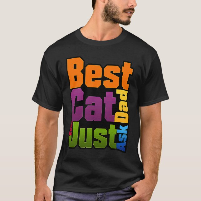 Camiseta e Melhor Pai de Gato Único (Frente)