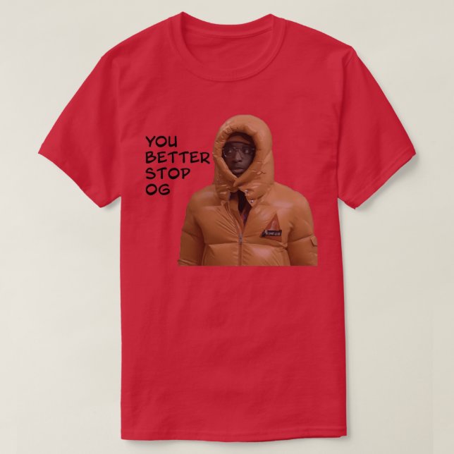 Camiseta É melhor parar OG Anunoby (Frente do Design)