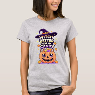 Camiseta É Melhor Que A Bruxa Tenha O Meu Docinho - Bonito 