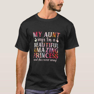 Camiseta E Mensagem Fofa e Única Para Sobrinha Da Tia