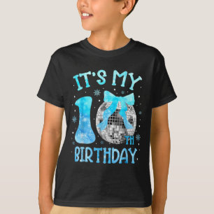 Camiseta É Meu 10º Aniversário Coquette Laço Disco 10 Anos