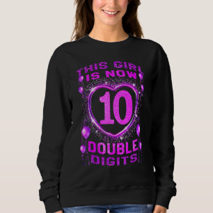 Camiseta É Meu 10º Aniversário Esta Menina Agora Tem 10 An