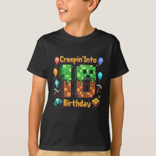 Camiseta É Meu 10º Aniversário Menino Jogador Se Esgueirand