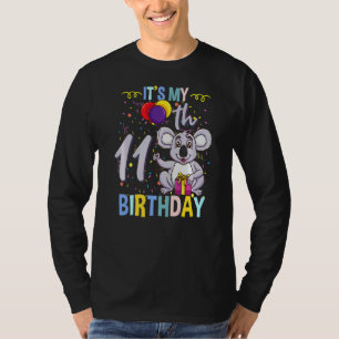 Camiseta É Meu 11 de aniversário Koala Animal 1