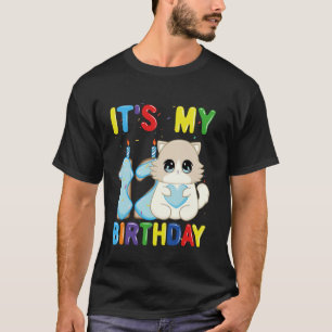 Camiseta É Meu 12º Aniversário Menino Gato Ragdoll de 12 An