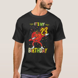 Camiseta É Meu 23º Aniversário Dabbing Tomato