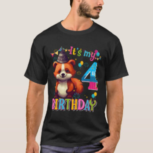 Camiseta É Meu 4º 4º Panda Vermelha