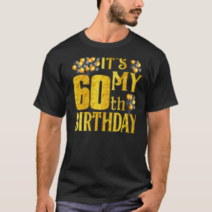 Camiseta É Meu 60º aniversário dos balões para mulheres