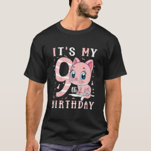 Camiseta É meu 9º aniversário de 9 anos de idade Fofo