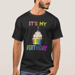 Camiseta É Meu Aniversário Arco Arco-Íris Seco Humor