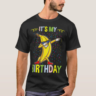 Camiseta É Meu Aniversário Banana Para Amante de Banana