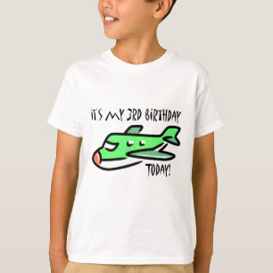 Camiseta É meu aniversário de 3 anos hoje