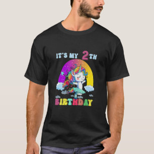 Camiseta É Meu Aniversário De Criança 2º Aniversário De Uni
