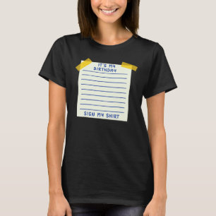 Camiseta É Meu Aniversário Sinal Meu Tee Para Crianças Aniv