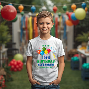 Camiseta É Meu Aniversário Vamos Festejar Regra 1 Bolo 1º