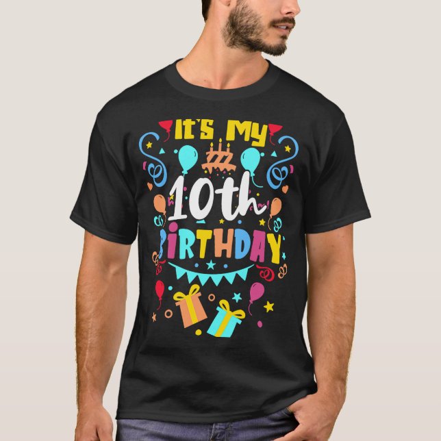 Camiseta É meu décimo aniversário. (Frente)