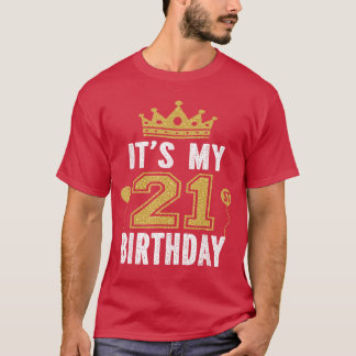 Camiseta É meu presente de 21º aniversário para homem de 21