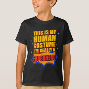 Camiseta É Meu Presente De Super Herói Do Costume Humano Pa