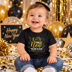 Camiseta É Meu Primeiro Réveillon Personalizado