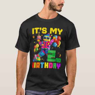 Camiseta É Meu segundo Segundo Aniversário Construindo Bric