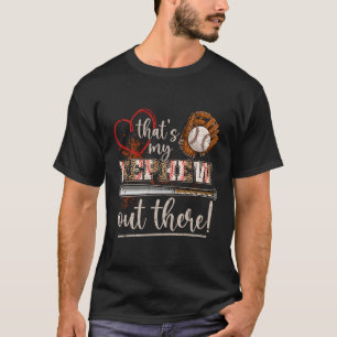 Camiseta É Meu Sobrinho Lá Fora Tia De Beisebol Tia Mothe