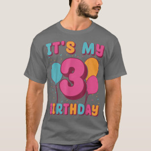 Camiseta É Meu Terceiro Aniversário
