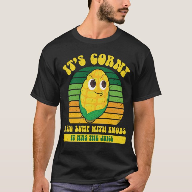 Camiseta É Milho Grande Com Botões Tem Suco (Frente)