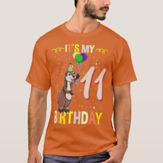 Camiseta É Minha 11 Birthday Sea Otter