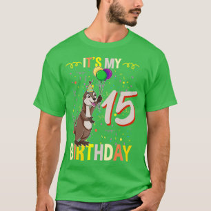 Camiseta É Minha 15 Birthday Sea Otter