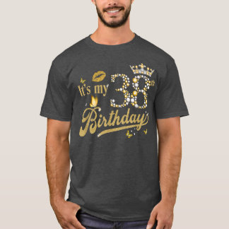 Camiseta É minha coroa de 38 anos de aniversário de 38 anos