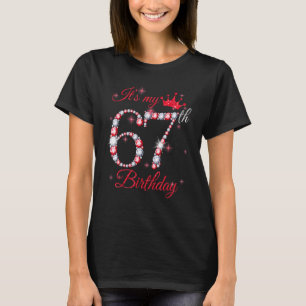 Camiseta É minha coroa de 67 anos, rainha de 67 anos Di