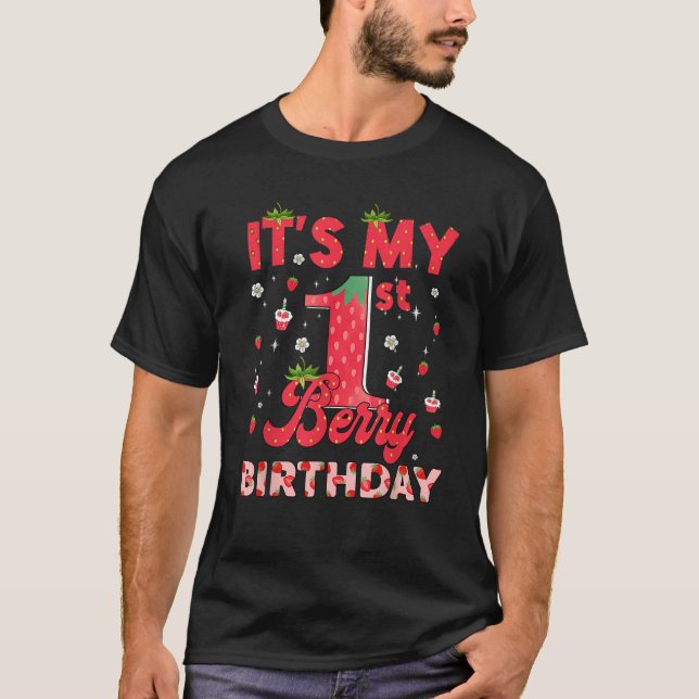 Camiseta É Minha Criança De Morango De Berry De 11 ruas. (Frente)