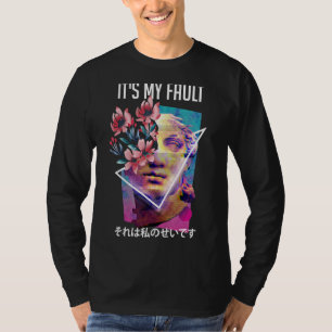 Camiseta É minha culpa, estética japonesa E Girl