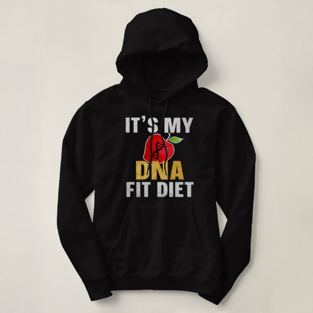 Camiseta É minha dieta de DNA Ajustado (Frente do Design)