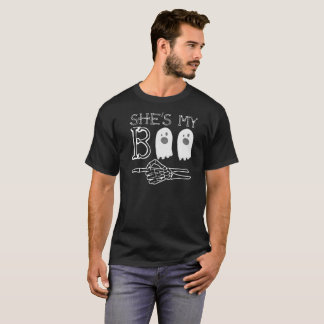 Camiseta É minha relação o Dia das Bruxas do amor do casal