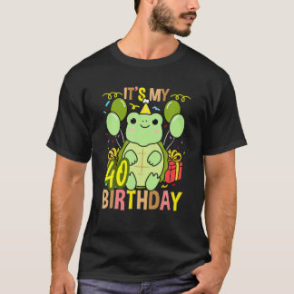 Camiseta É Minha Tartaruga aniversário de 40 anos