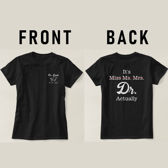 Camiseta É Miss Sra. Dr. Engraçado humor meme (Criador carregado)